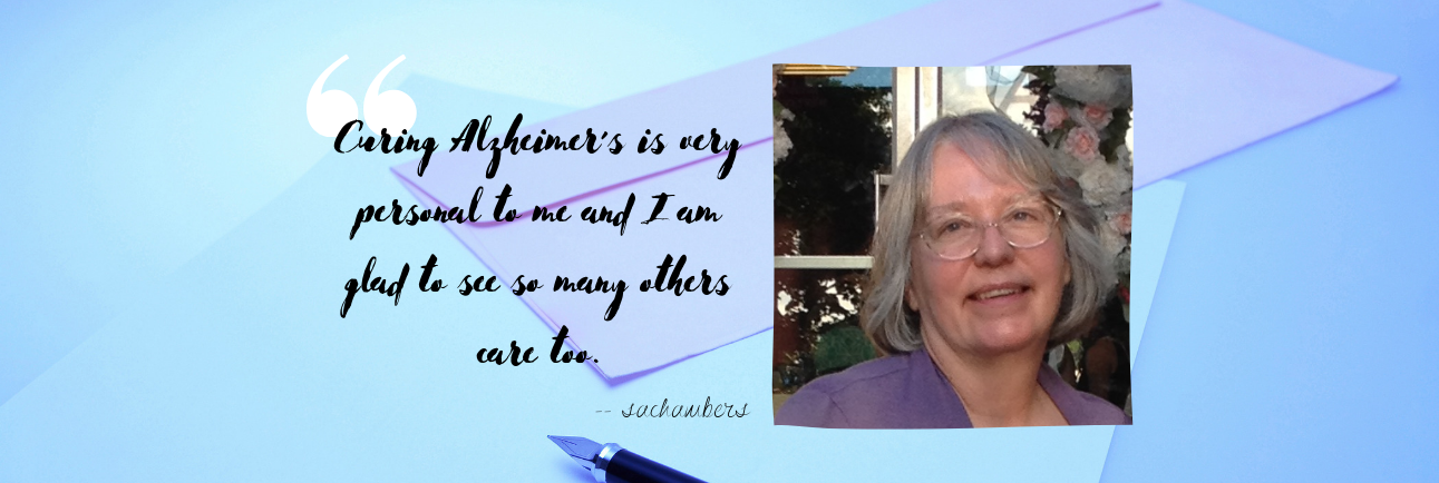 "Curing Alzheimer’s is very personal to me" - a letter from supercatcher & caregiver Sheryl 💜